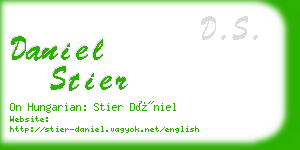 daniel stier business card
